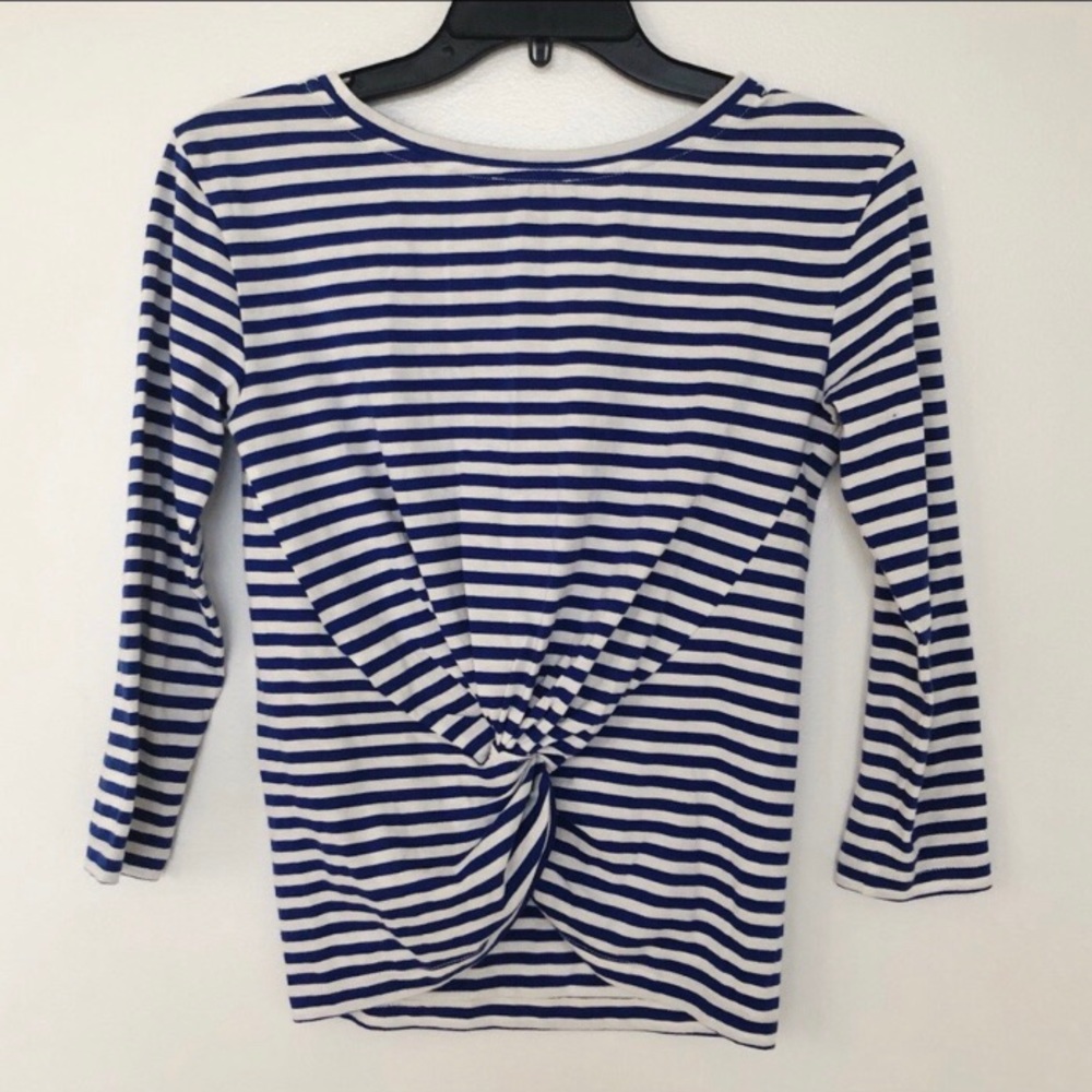 J Crew Boatneck Three Quarter Sleeve Tee